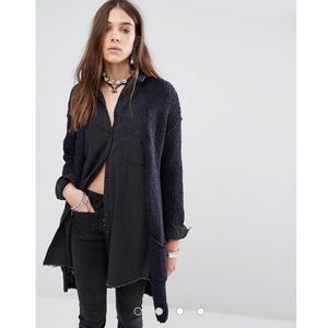 Free People Cardigan Navy size Medium